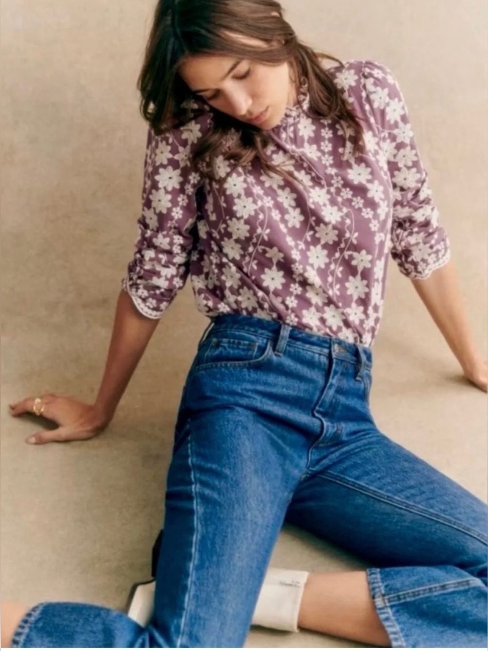 Sezane Eglantine Blouse Size 38 / 6 US